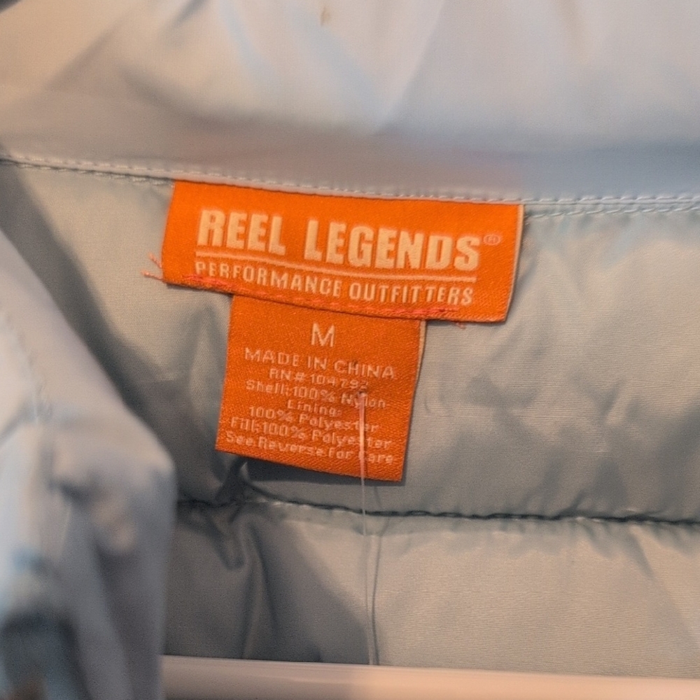 Reel Legends Women's Sky Blue Quilted Vest Brand New - Picture 2 of 4